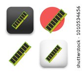 flat Vector icon - illustration of computer memory icon