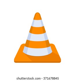 flat Vector icon - illustration of Cone icon isolated on white