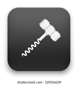 flat Vector icon - illustration of Corkscrew