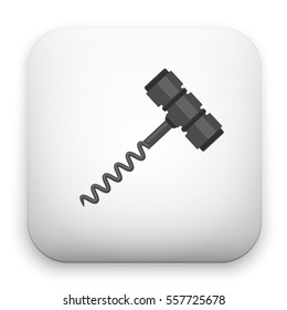 flat Vector icon - illustration of Corkscrew