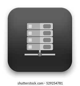 flat Vector icon - illustration of Database icon