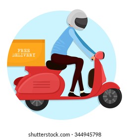 2,551 Delivery boy driving isolated Images, Stock Photos & Vectors ...