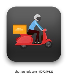 flat Vector icon - illustration of Delivery icon