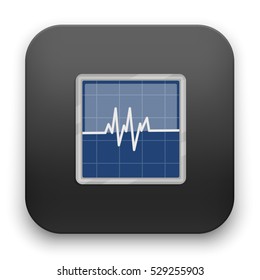 flat Vector icon - illustration of electric wave icon 