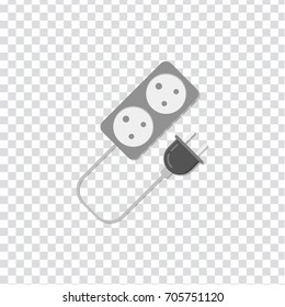 flat Vector icon - illustration of Energy power plug icon