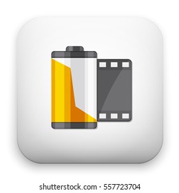 flat Vector icon - illustration of film icon