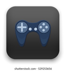 flat Vector icon - illustration of game controller icon