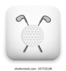flat Vector icon - illustration of golf icon