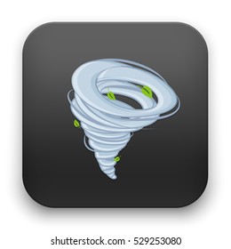 flat Vector icon - illustration of hurricane icon