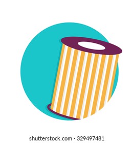 flat Vector icon - illustration of oil filter icon isolated on white