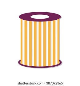 flat Vector icon - illustration of oil filter icon isolated on white