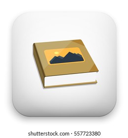 flat Vector icon - illustration of photo album icon