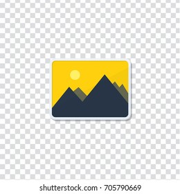 flat Vector icon - illustration of photo album icon