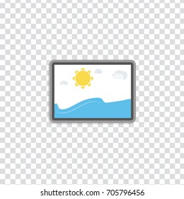 flat Vector icon - illustration of picture icon