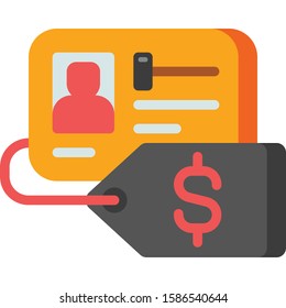 Flat Vector Icon Illustration Of Rage Room Membership Fee