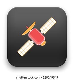flat Vector icon - illustration of Satellite icon