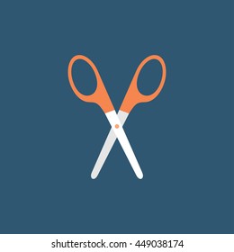 flat Vector icon - illustration of Scissors icon