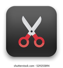 flat Vector icon - illustration of Scissors icon