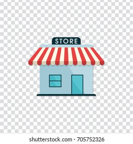 flat Vector icon - illustration of shop store icon