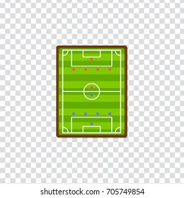 flat Vector icon - illustration of Soccer field icon