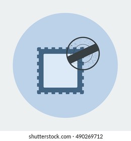 flat Vector icon - illustration of Stamp icon