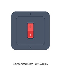 flat Vector icon - illustration of switch button isolated on white