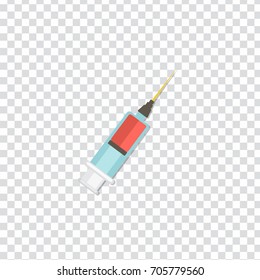 flat Vector icon - illustration of Syringe icon