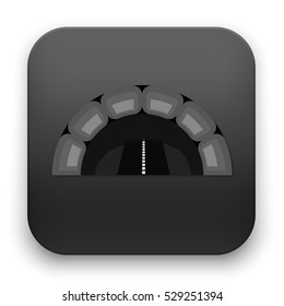 flat Vector icon - illustration of tunnel icon