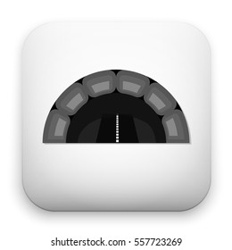flat Vector icon - illustration of tunnel icon