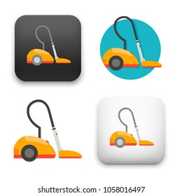 flat Vector icon - illustration of Vacuum cleaner icon