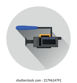 flat Vector icon - illustration of video camera icon isolated on white 
