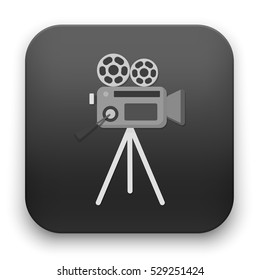 flat Vector icon - illustration of Video camera icon