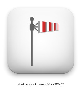 flat Vector icon - illustration of Windsock icon