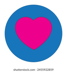 flat vector icon of love symbol