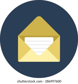Flat vector icon of Mail for Mobile & Computer