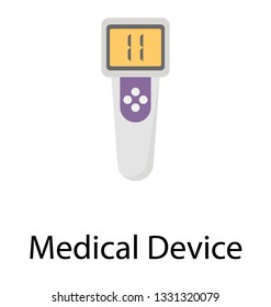 Flat vector icon of medical device.