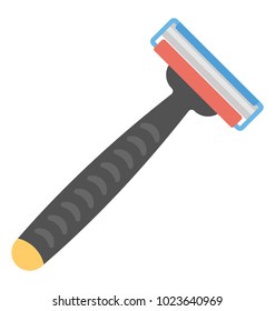 
Flat vector icon of mens shaving razor
