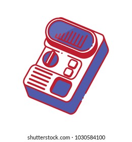 Flat Vector Icon. Military instrument for measuring. Design Element.