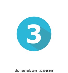 Flat Vector Icon Number