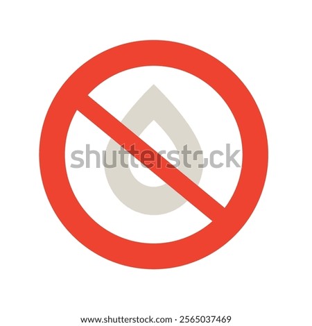 Flat Vector Icon: Oil-Free Trans-Fat-Free Food Product Dietary Label for Apps and Websites