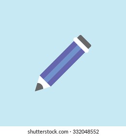 Flat vector icon of Pencil.