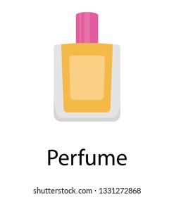 Flat vector icon of perfume.