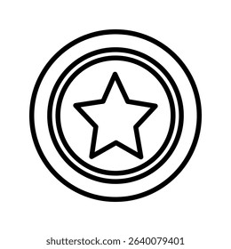 Flat vector icon representing 4th of July celebration in the USA, includes patriotic symbols and holiday elements.