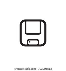 Flat vector icon save