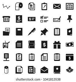 Flat vector icon set - cleaner trolley vector, toilet paper, book, copybook, pen, schedule, clipboard, pin, document, constellation, exam, cash, check, dollar calendar, receipt, newspaper, thumbtack