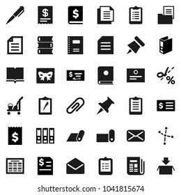 Flat vector icon set - cleaner trolley vector, book, copybook, pen, schedule, clipboard, paper pin, certificate, document, constellation, check, annual report, receipt, binder, fitness mat, mail