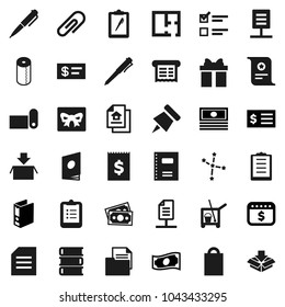 Flat vector icon set - cleaner trolley vector, toilet paper, book, copybook, pen, clipboard, pin, certificate, document, constellation, exam, cash, receipt, binder, dollar calendar, fitness mat