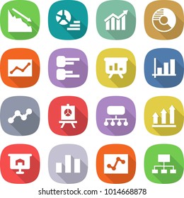 flat vector icon set - crisis vector, diagram, circle, statistics, presentation, graph, structure, up, chart, analytics, hierarchy