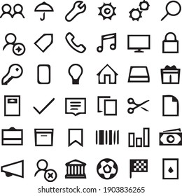 Simple Generic Icon Set Starters New Stock Vector (royalty Free 