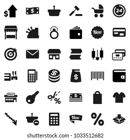 Flat vector icon set - japanese candle vector, wallet, crisis, dollar growth, credit card, coin, cash, money bag, new, 24 hour, shopping, percent, market, store, mall, target, barcode, reader, mail